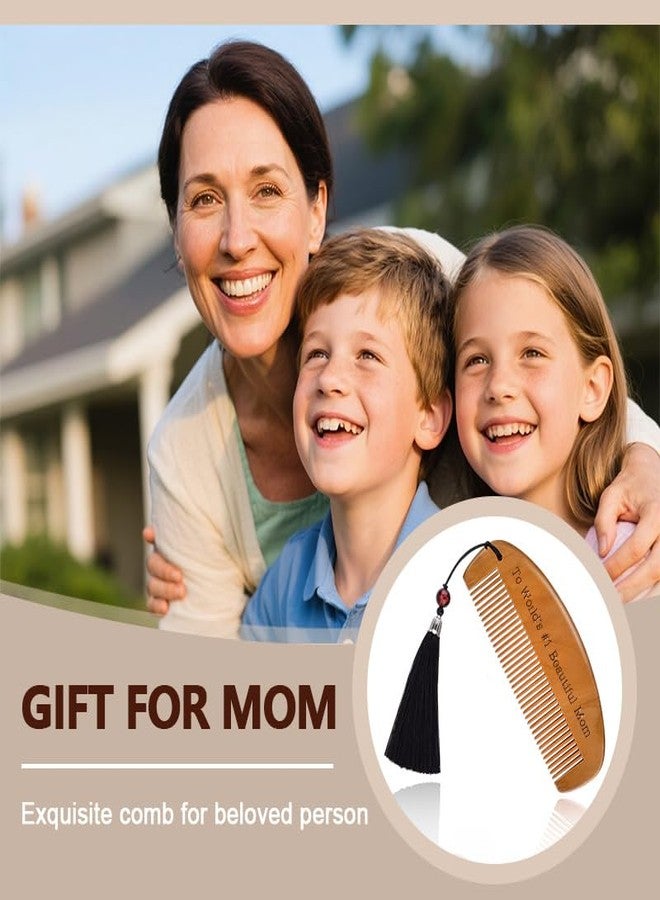 Kefley To My Mom Gifts for Women Mama Mother Birthday Gifts from Daughter Son Novelty World’s Most Beautiful Mom Comb Fun Gift for Moms New Pregnant Moms Gift Ideas Engraved Hair Comb for New Mommy - Image 3
